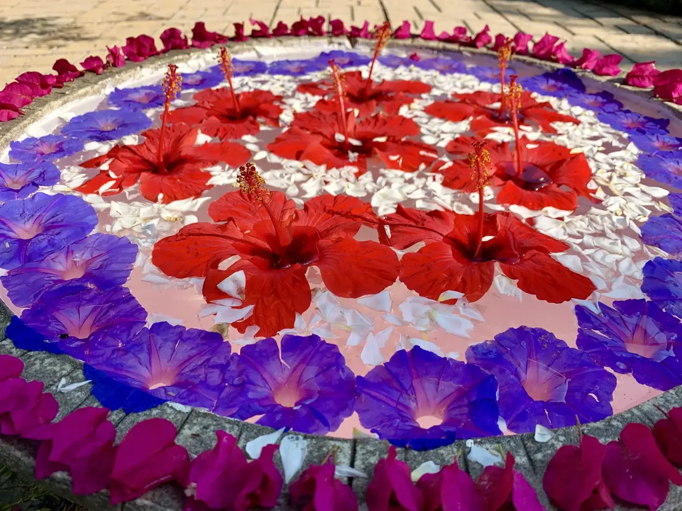 Mandala de flores de la web original